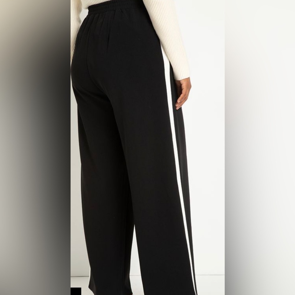 NEW Eloquii Wide Leg Pant with Wide Stripe